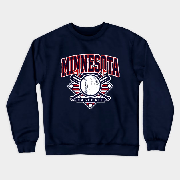 Vintage Minnesota Baseball Crewneck Sweatshirt by funandgames